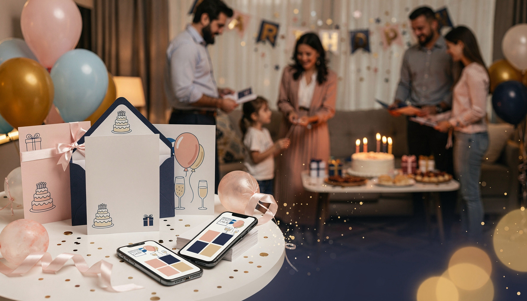 Birthday Invitation — party planning invitation design website built with WebZum AI website creator